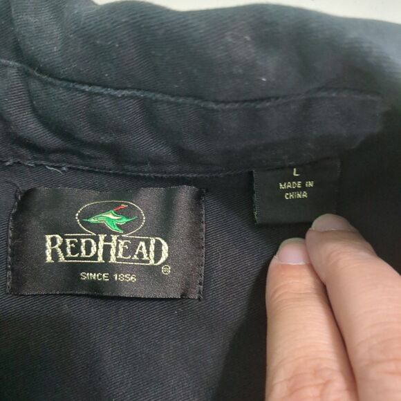 Vintage Redhead Shooting Shirt large Camo Quilted Patch Shoulder Cotton Hunting - Picture 5 of 6